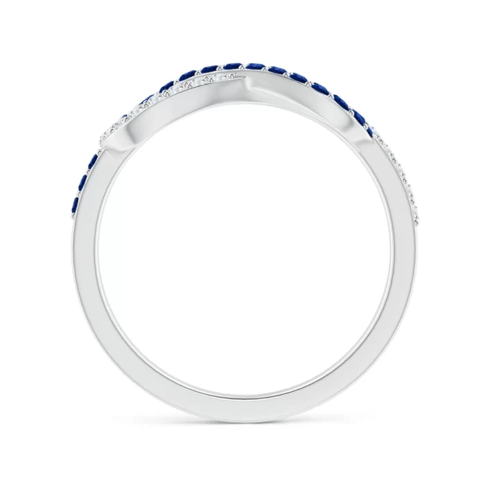 1.3mm aaaa blue sapphire white gold ring 2