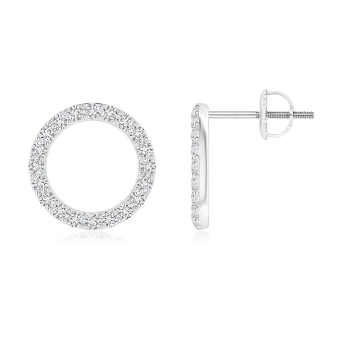 1.4mm hsi2 diamond white gold earrings