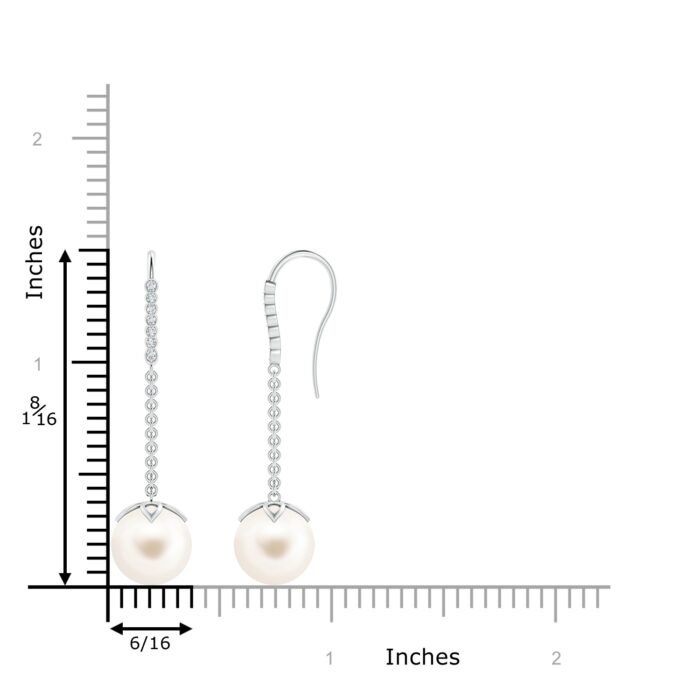 10mm aaa freshwater cultured pearl white gold earrings 2 1