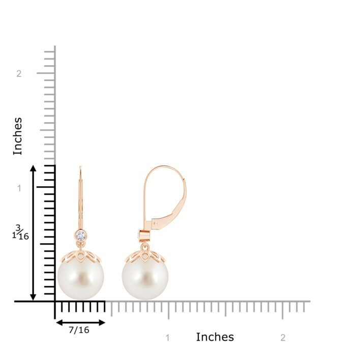 10mm aaaa south sea cultured pearl rose gold earrings 2