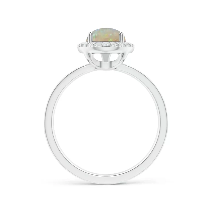 10x7mm aaaa opal white gold ring 2