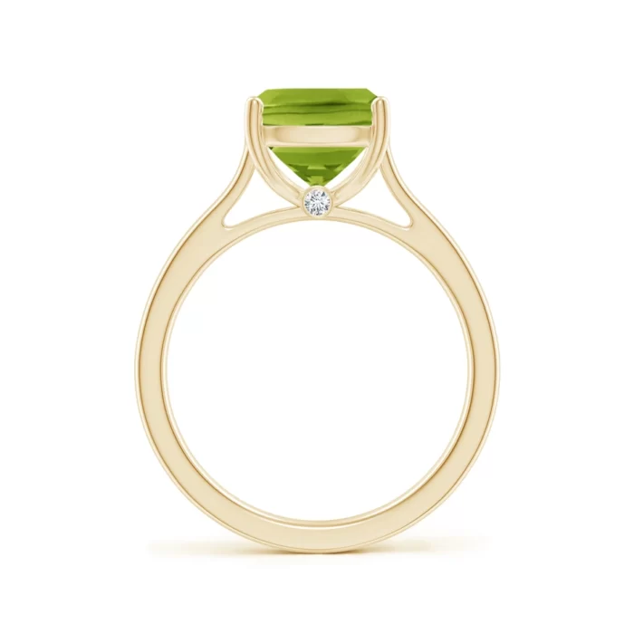 10x8mm aaa peridot yellow gold ring 2