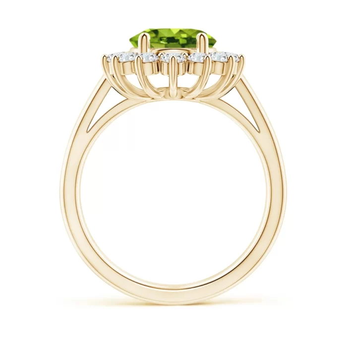 10x8mm aaaa peridot yellow gold ring 2