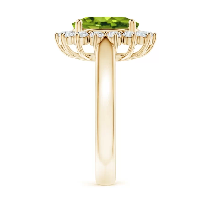 10x8mm aaaa peridot yellow gold ring 3