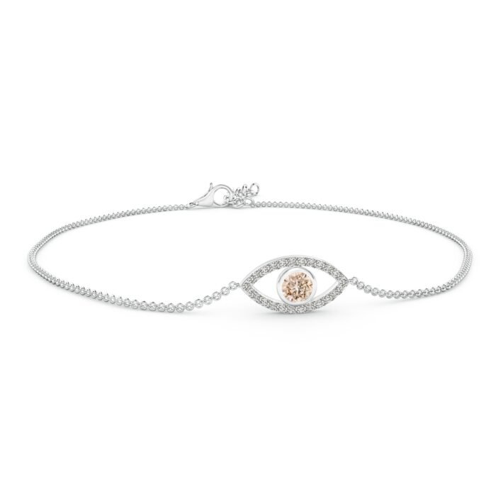 3.5mm a coffee diamond p950 platinum bracelet