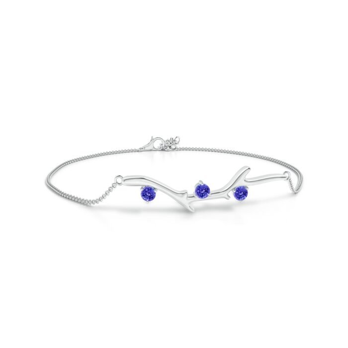 3mm aaaa tanzanite white gold bracelet