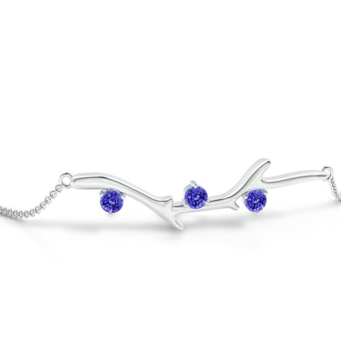 3mm aaaa tanzanite white gold bracelet 2