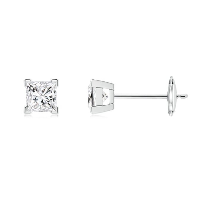 3mm hsi2 diamond white gold earrings