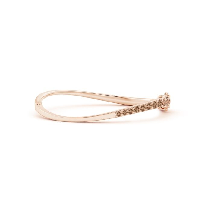 4mm aaa coffee diamond rose gold bracelet