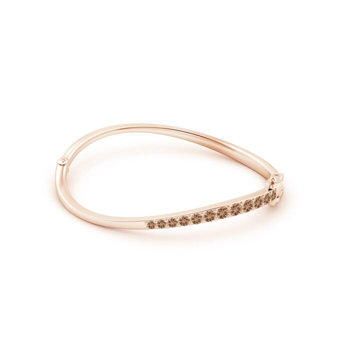 4mm aaa coffee diamond rose gold bracelet 2