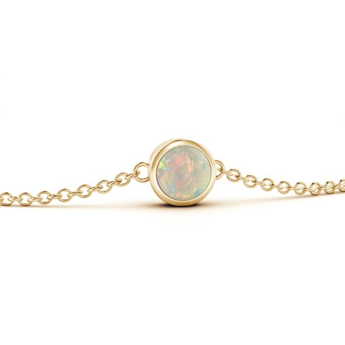 4mm aaaa opal yellow gold bracelet 2