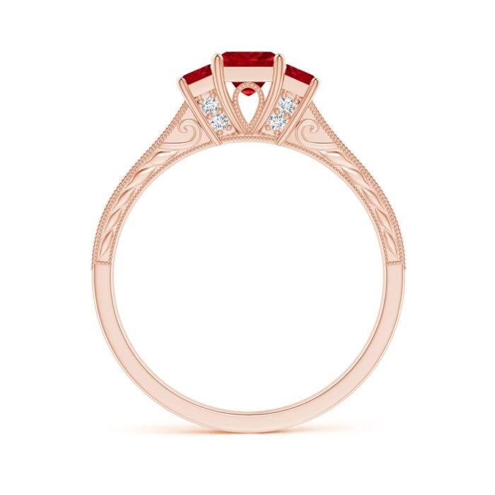 4mm aaaa ruby 18k rose gold ring 2