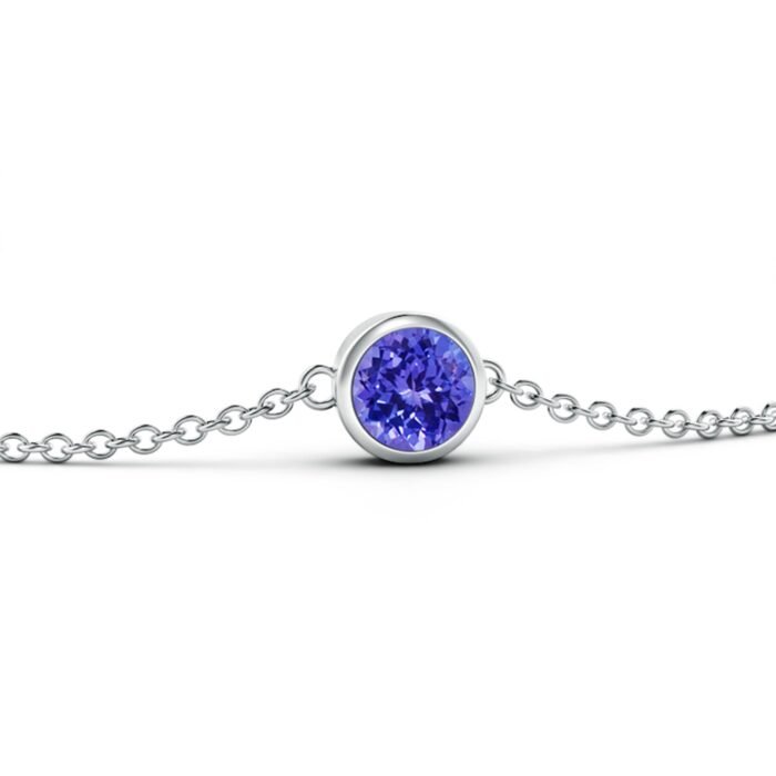 4mm aaaa tanzanite white gold bracelet 2