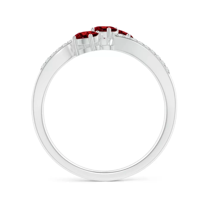 4x3mm aaaa ruby white gold ring 2