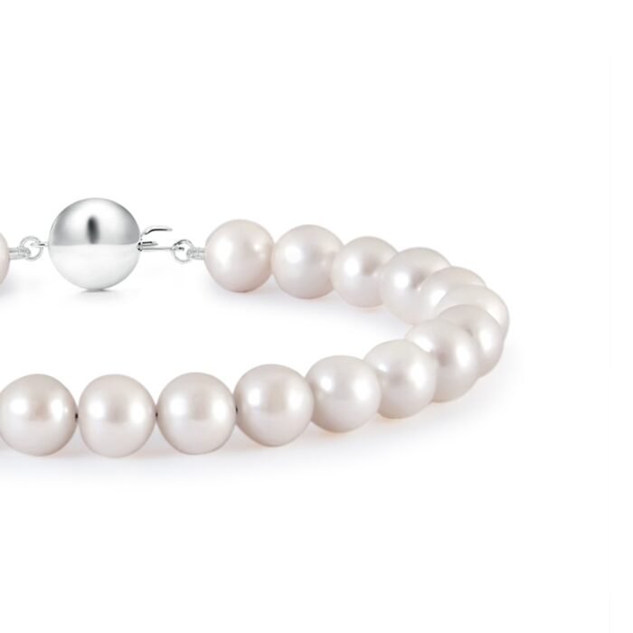 5mm aa akoya cultured pearl s999 silver bracelet 2