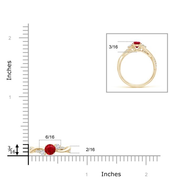 5mm aaa ruby yellow gold ring 5