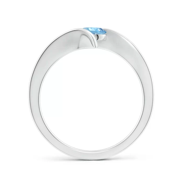 5mm aaaa aquamarine white gold ring 2