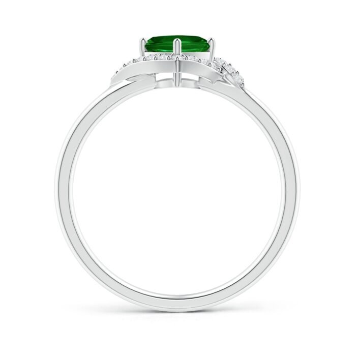 5mm aaaa emerald white gold ring 2 2
