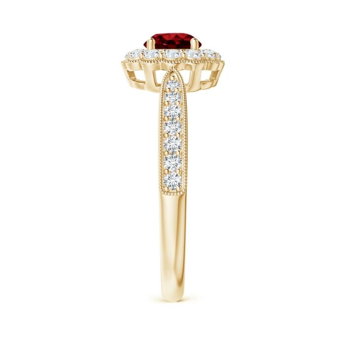 5mm aaaa ruby yellow gold ring 3