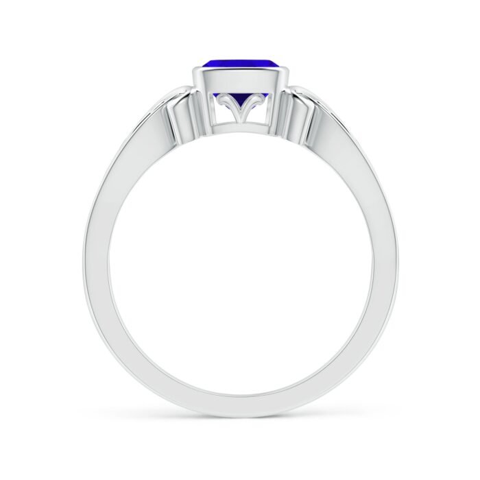 5mm aaaa tanzanite white gold ring 2 2