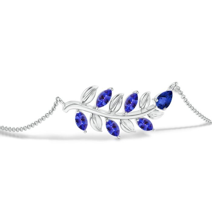 5x3mm aaa tanzanite white gold bracelet 2