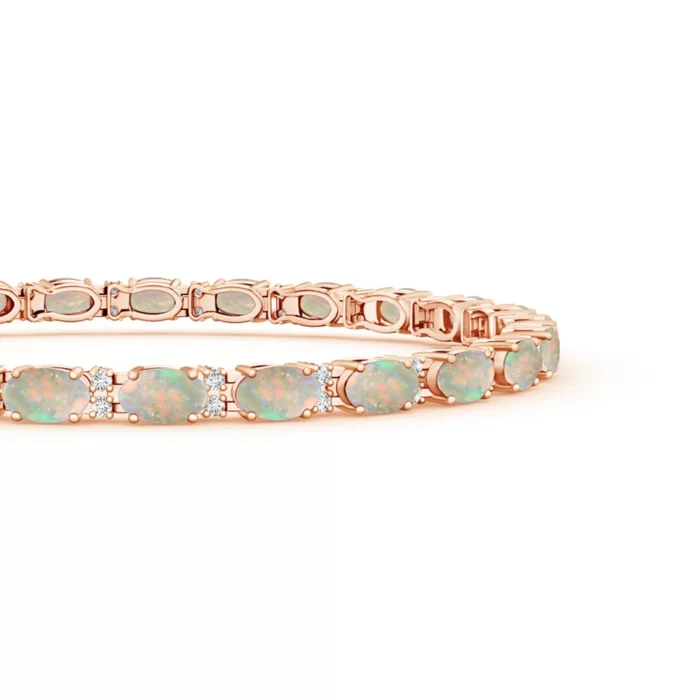 5x3mm aaaa opal rose gold bracelet 2