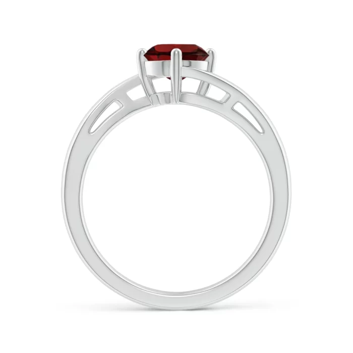 6mm aaa garnet white gold ring 2