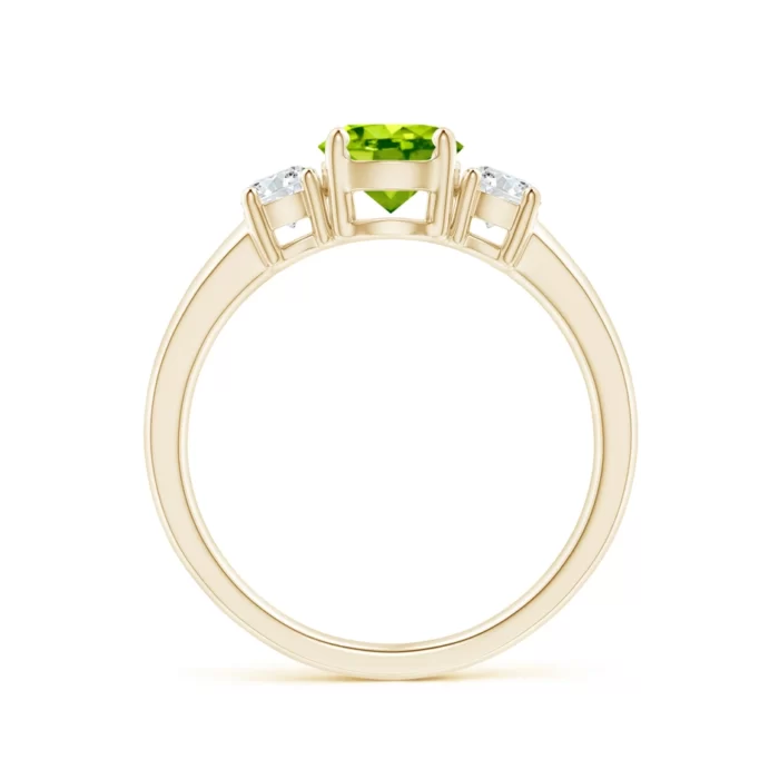 6mm aaa peridot yellow gold ring 2