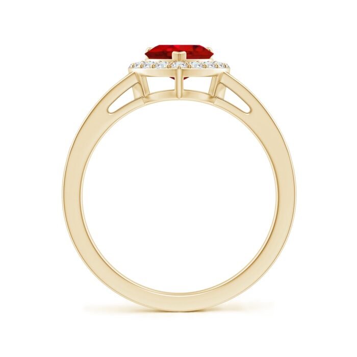 6mm aaa ruby yellow gold ring 2 2