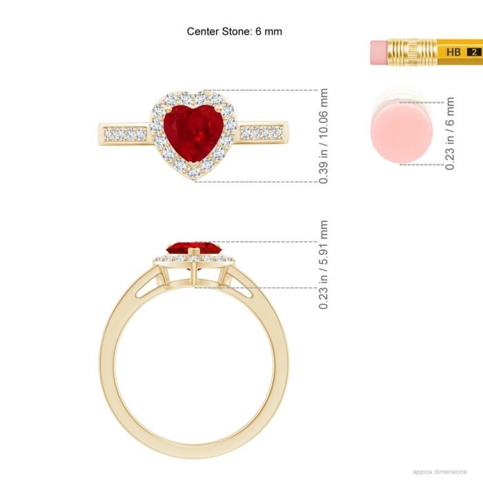 6mm aaa ruby yellow gold ring 5 2