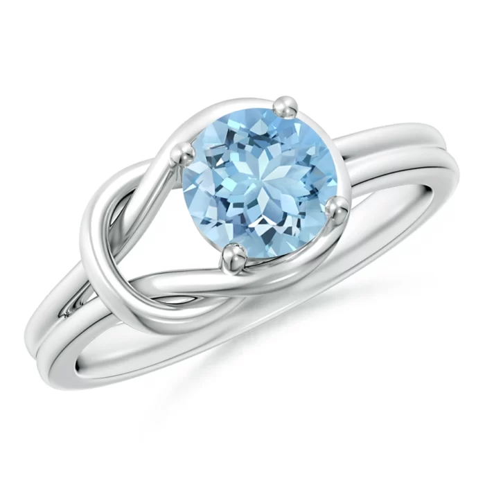 6mm aaaa aquamarine white gold ring 1