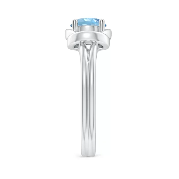 6mm aaaa aquamarine white gold ring 3 1