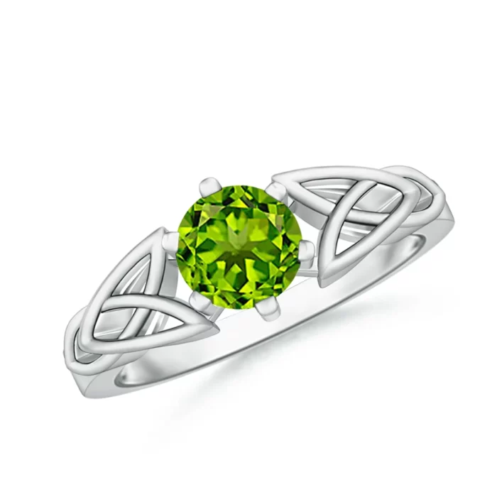 6mm aaaa peridot white gold ring 1