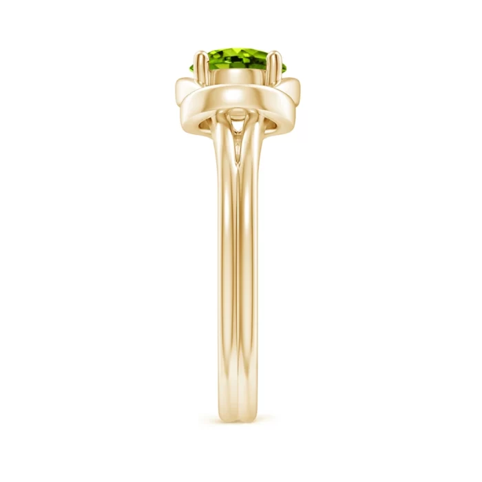 6mm aaaa peridot yellow gold ring 3