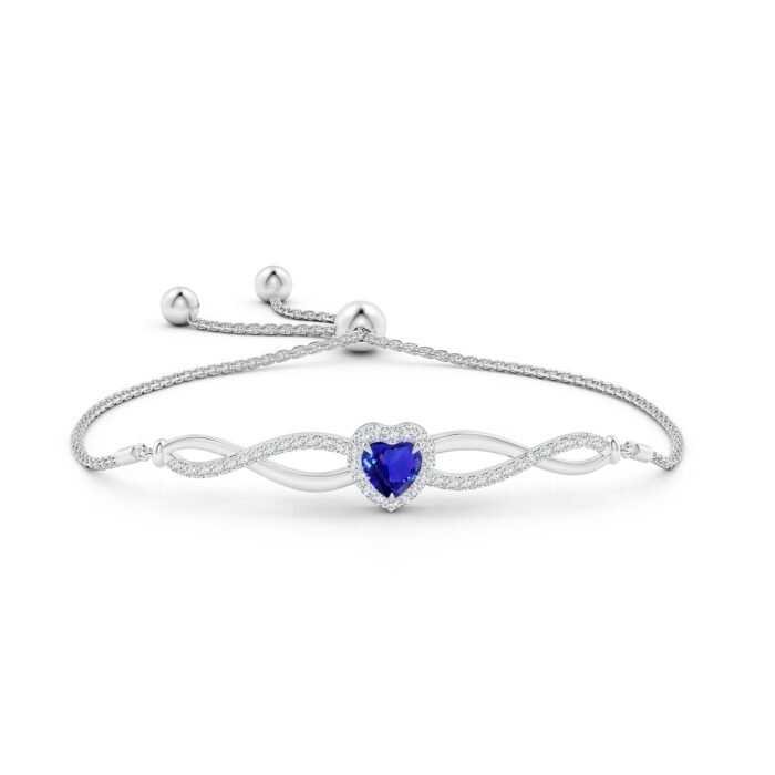 6mm aaaa tanzanite white gold bracelet 2