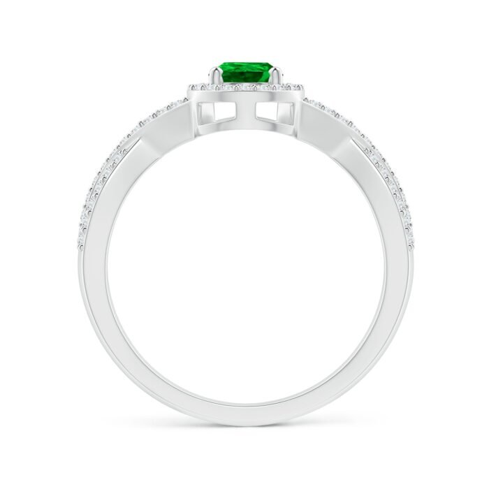 6x4mm aaaa emerald white gold ring 2 1