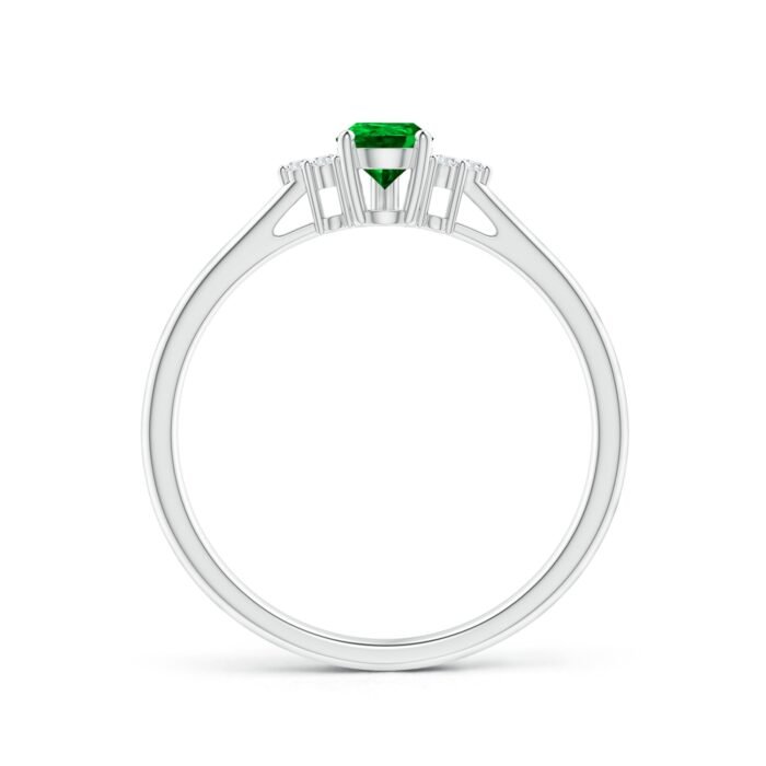 6x4mm aaaa emerald white gold ring 2