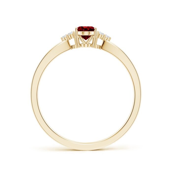 6x4mm aaaa ruby yellow gold ring 2