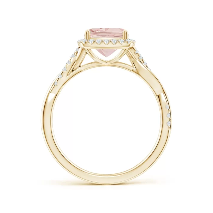 7mm aaa morganite yellow gold ring 2