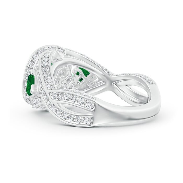 7mm aaaa emerald p950 platinum ring 3 1