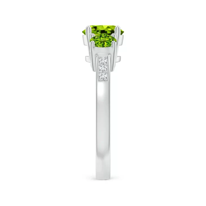 7mm aaaa peridot p950 platinum ring 3