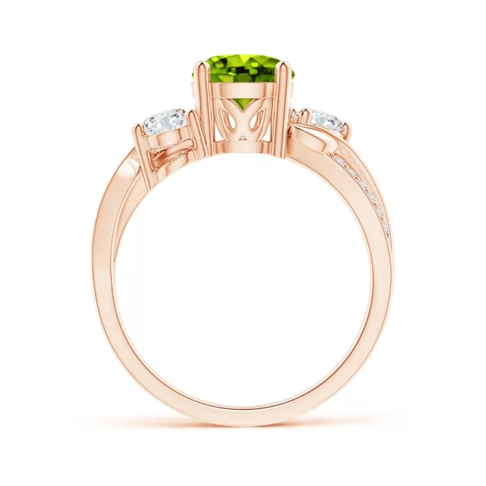 7mm aaaa peridot rose gold ring 2