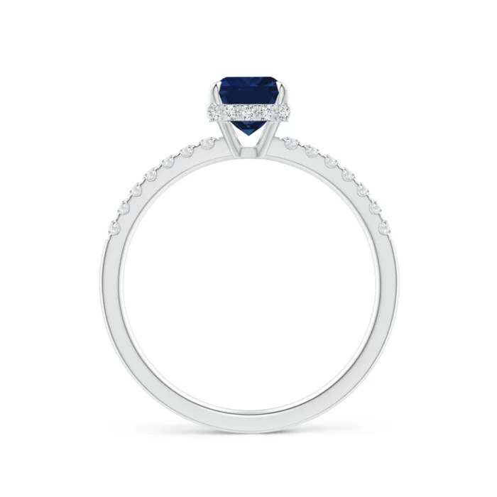 7x5mm aaa blue sapphire 18k white gold ring 2