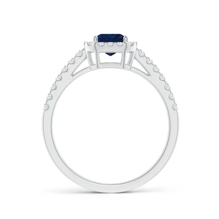 7x5mm aaa blue sapphire white gold ring 2