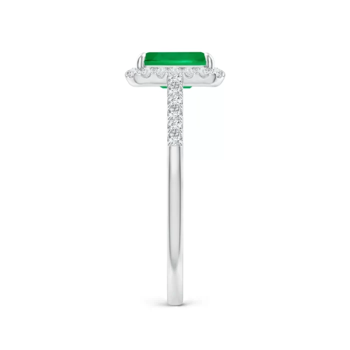 7x5mm aaa emerald white gold ring 3