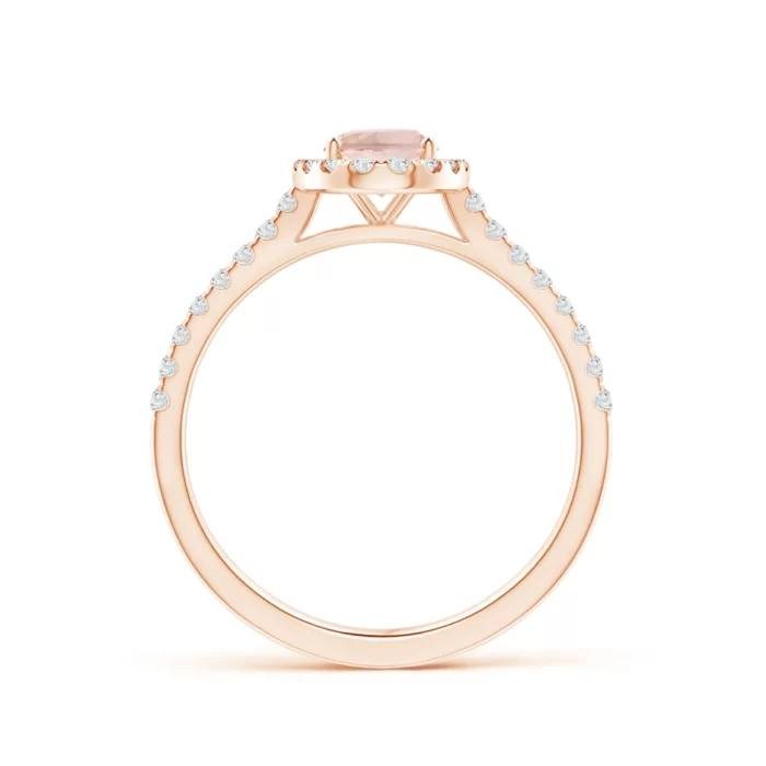 7x5mm aaa morganite rose gold ring 2