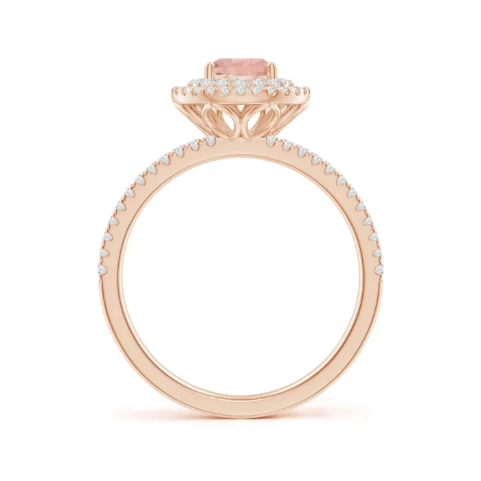 7x5mm aaaa morganite rose gold ring 2