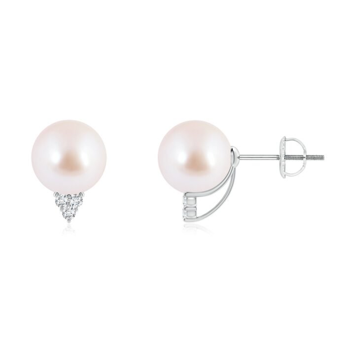 8mm aaa akoya cultured pearl white gold earrings 10