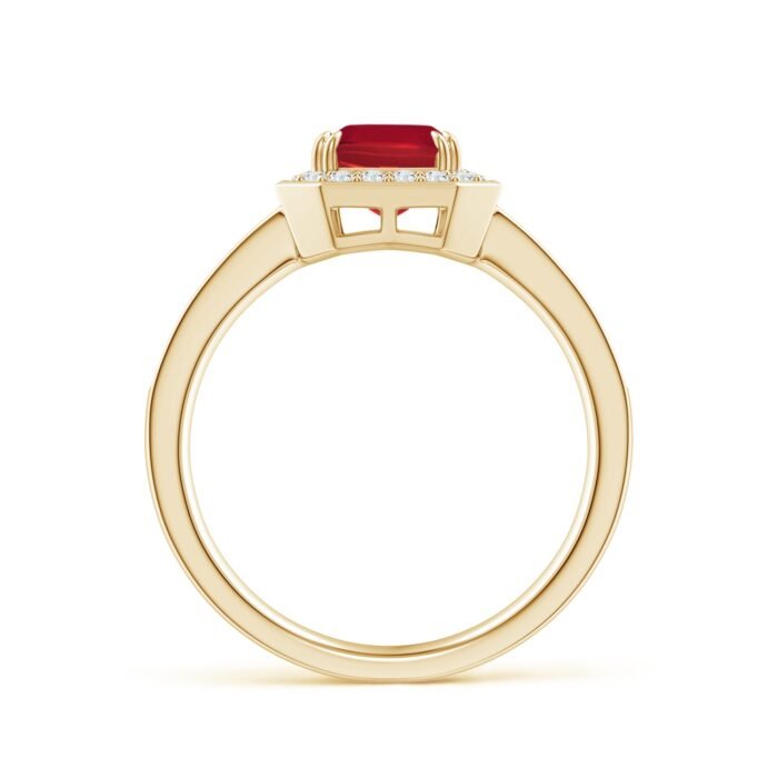 8x6mm aa ruby yellow gold ring 2