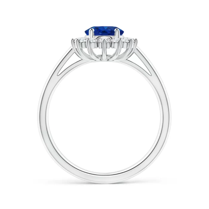 8x6mm aaa blue sapphire 18k white gold ring 2